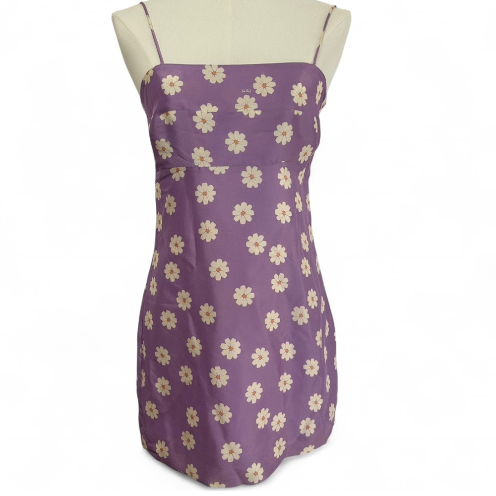 90's Retro Inspired The Christy Dress by Réalisation Par 100% Silk - Small - Picture 2 of 10